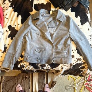 H&M blue Jacket with Chain Detail